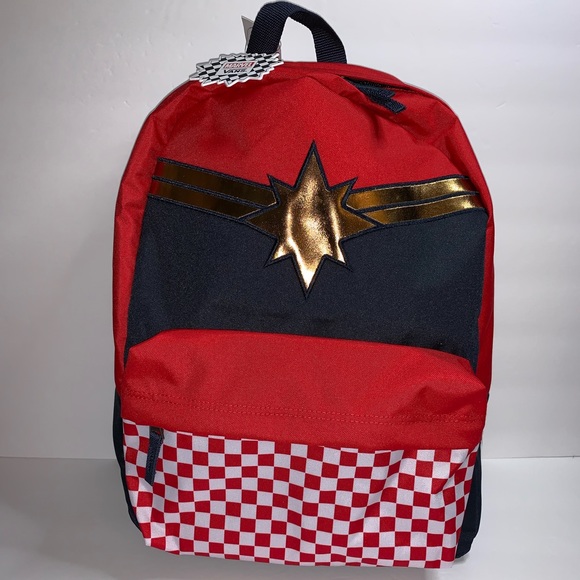 captain marvel vans backpack